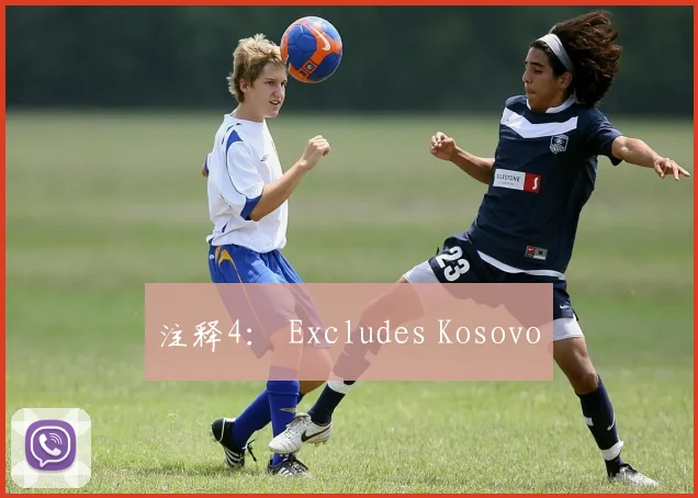 注释4： Excludes Kosovo