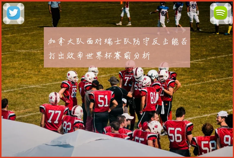 加拿大队面对瑞士队防守反击能否打出效率世界杯赛前分析